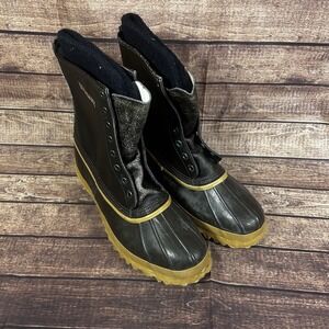 Boundary Steel Shank Duck Boots Mens Felt Liner, Made in USA, Size 14